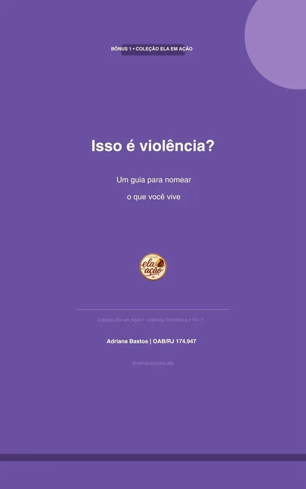 Bônus Isso é violência